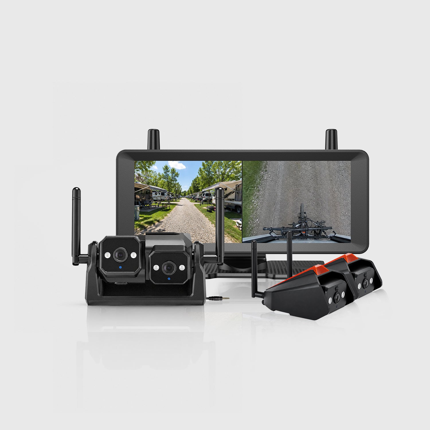 CampSync D1 Dual-Lens 1080P RV Camera System with 4 Cameras