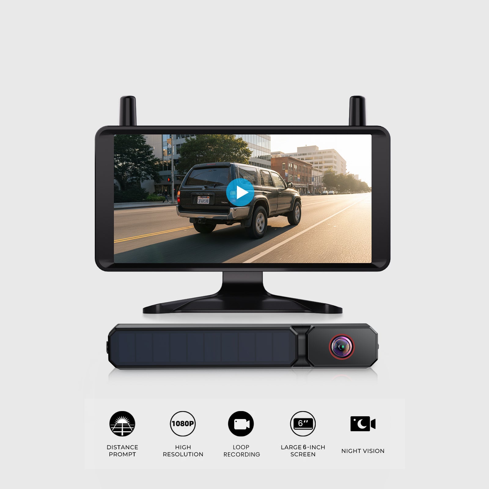 Solar1 Pro 6 – Upgraded Solar Wireless Backup Camera with 6