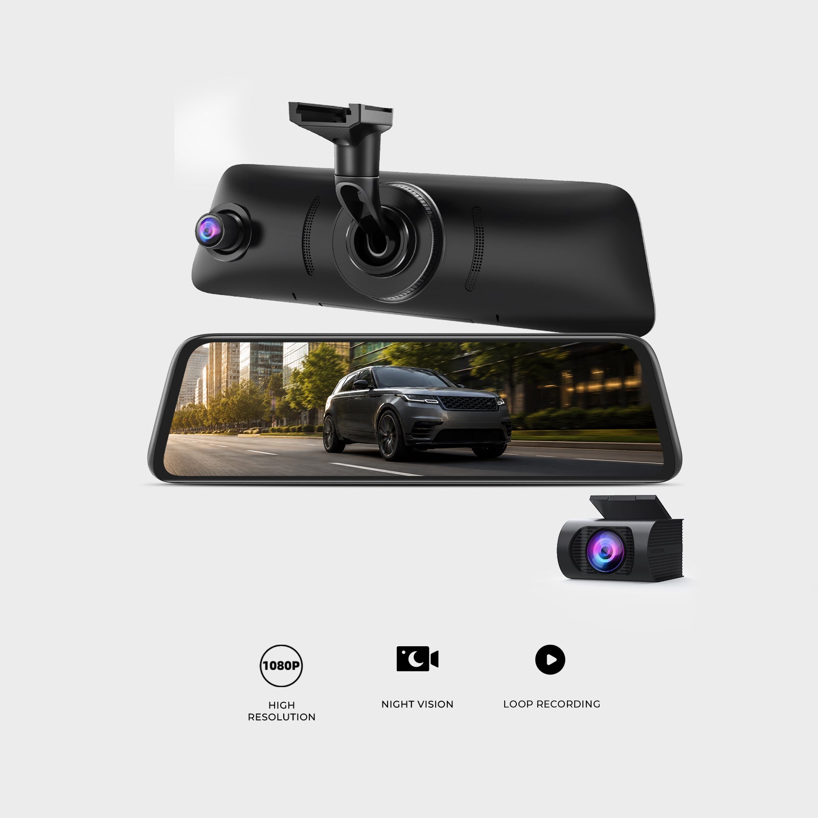 カーナビ AUTO-VOX V5PRO V5 Pro 1080P Rear View Mirror Dash Cam with Full HD & GPS – AUTO-VOX