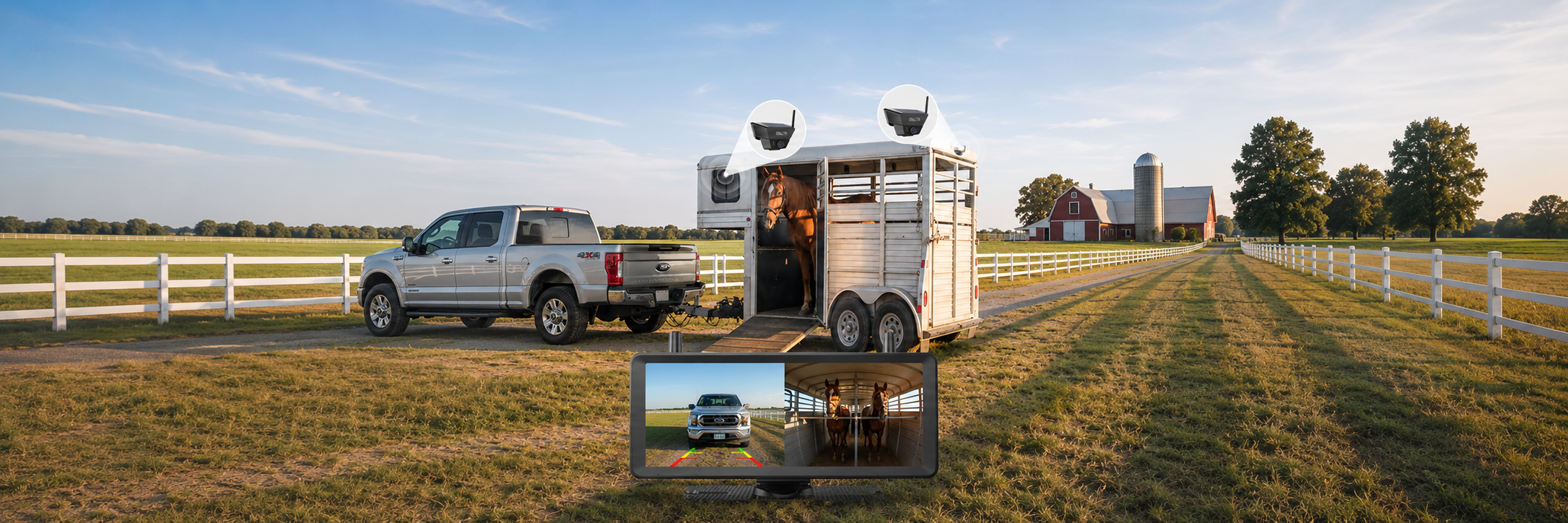 Horse Trailer Camera Guide: Rear View, Interior Monitoring & Wireless Setup