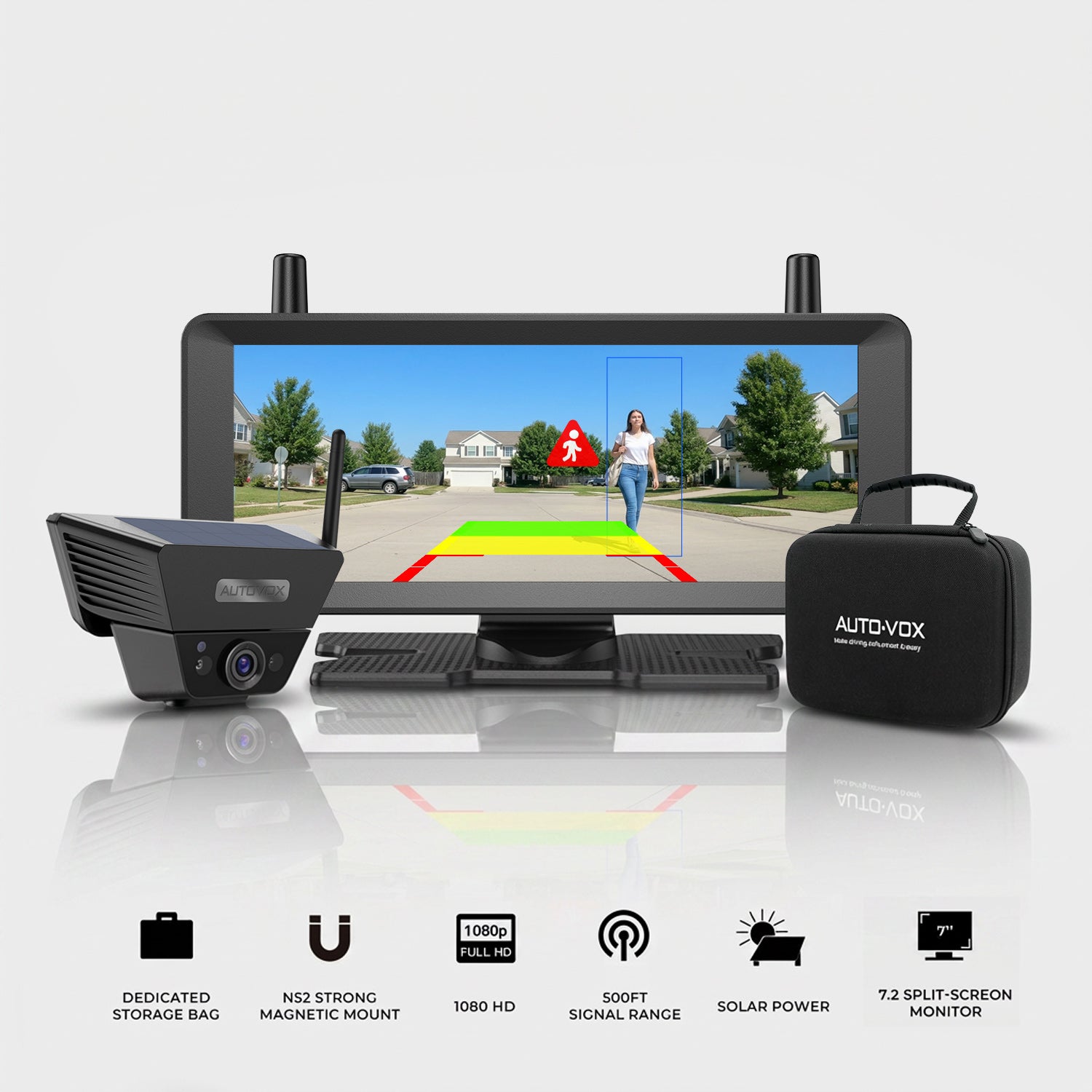 Solar 5B AI Magnetic Backup Camera Smart Reversing Assist