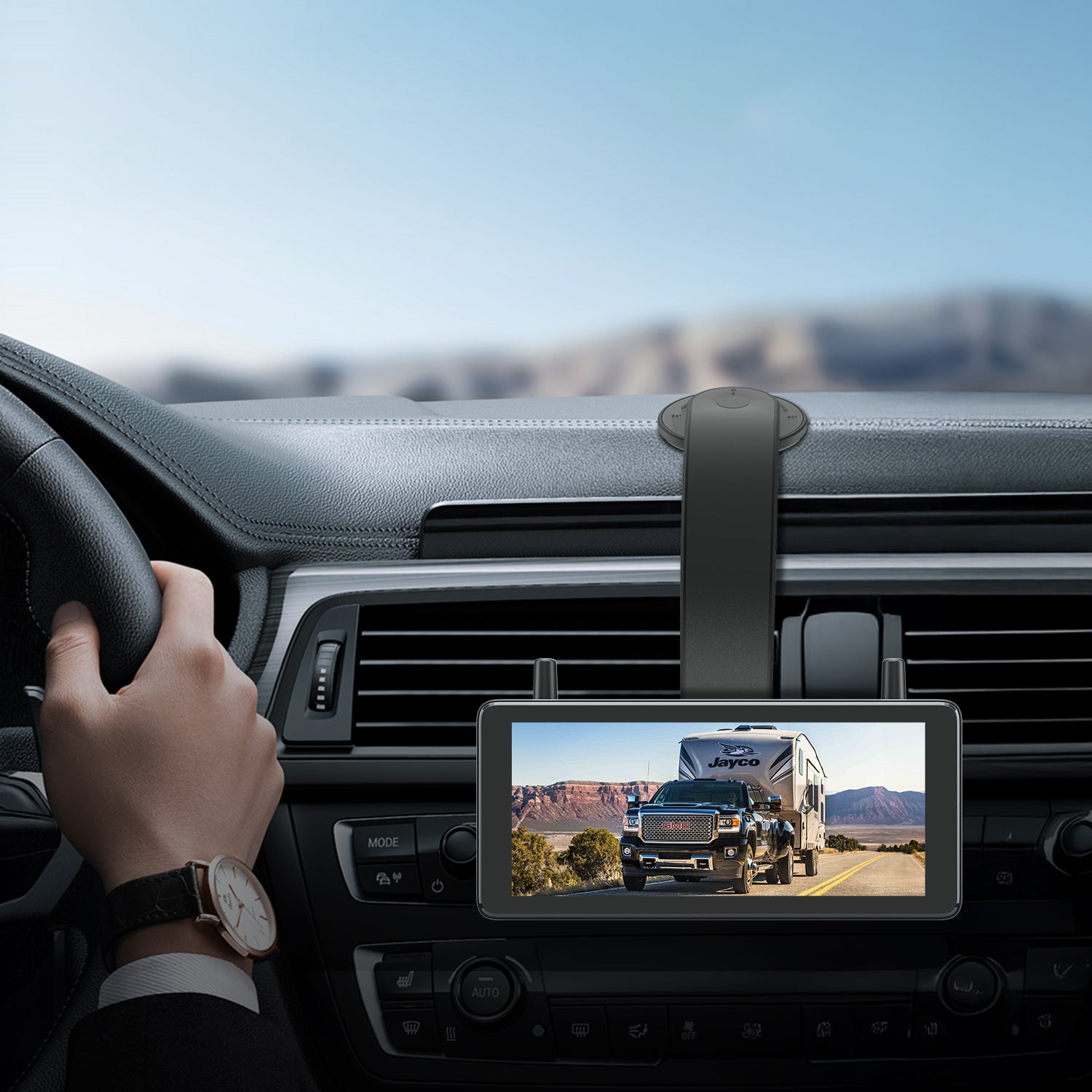 T3 Bendable Car Mount for Backup Camera Monitor
