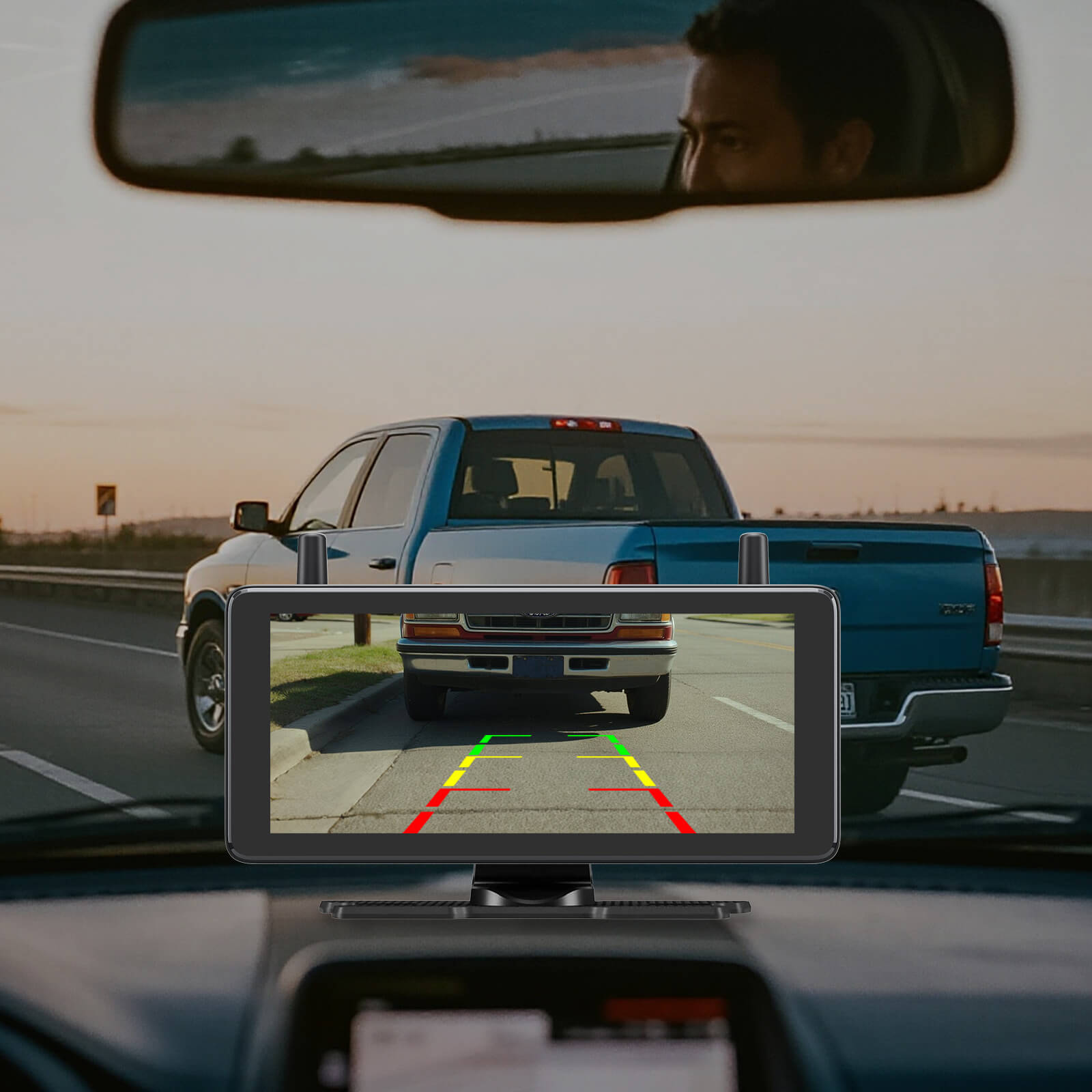 Solar3A Plus Max Wireless Backup Camera with 7.2" Screen & DVR