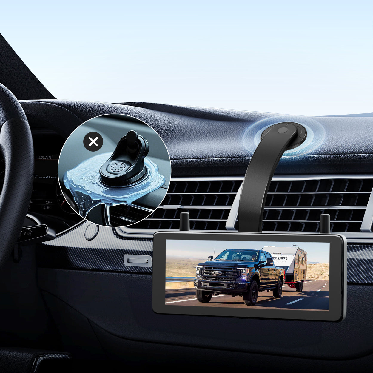 T3 Bendable Car Mount for Backup Camera Monitor