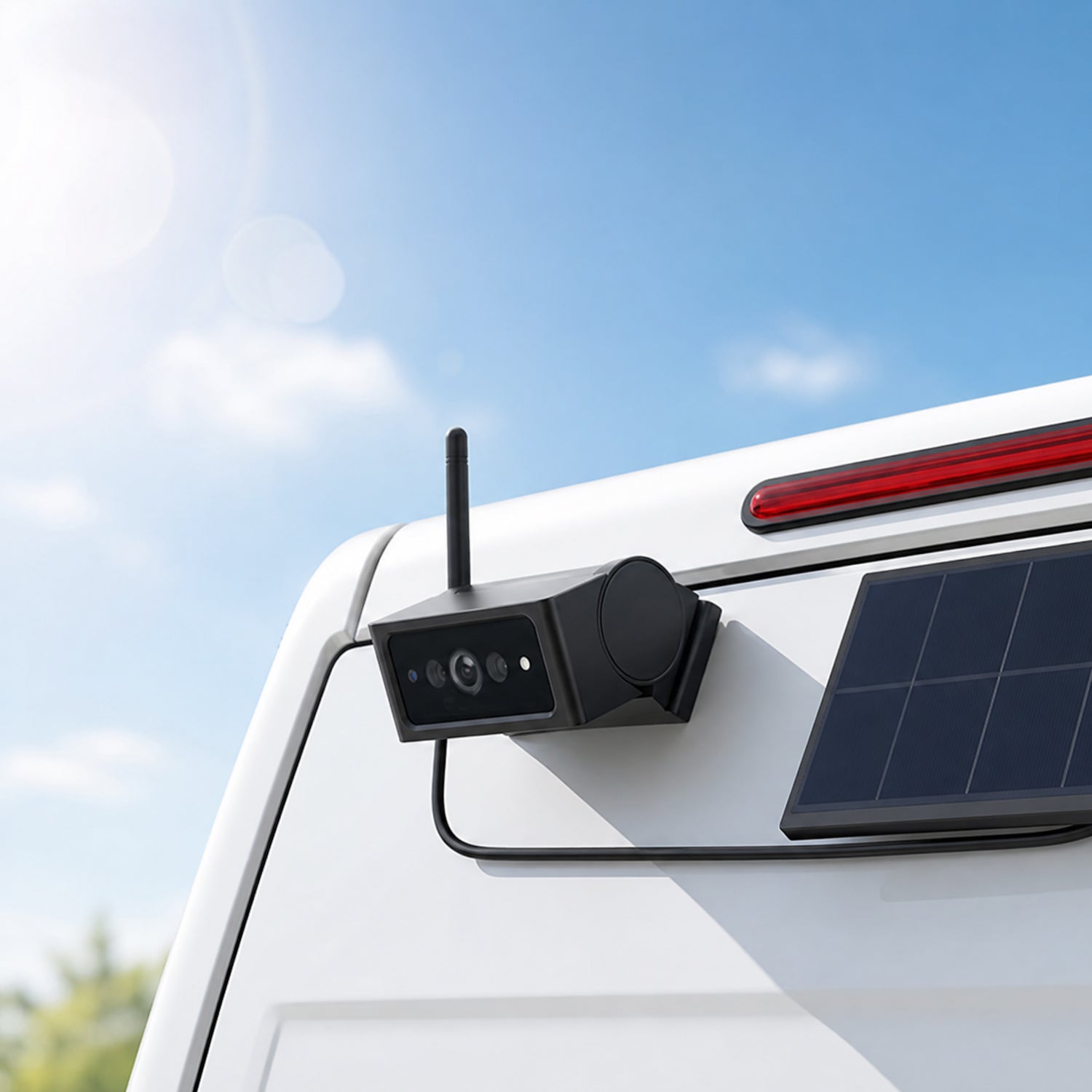 Solar4 B 1080P Magnetic Portable Backup Camera Wireless with 5" Monitor for RV and Camper Trailer