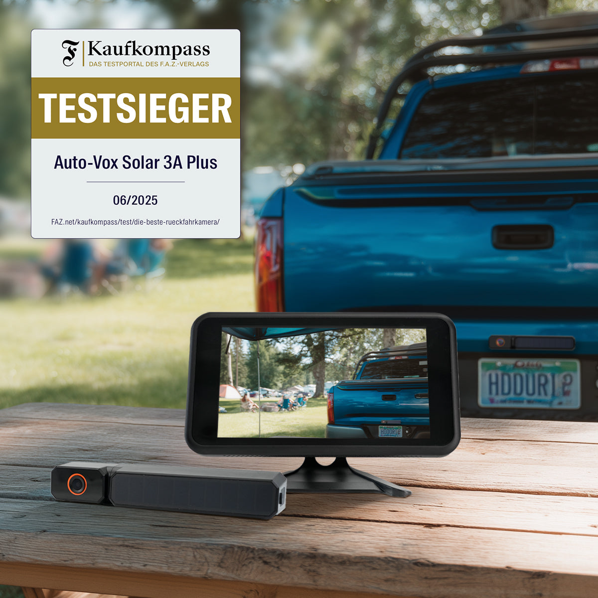 Solar3A Plus 1080P Rechargeable Wireless Backup Camera with Dual Channels Support