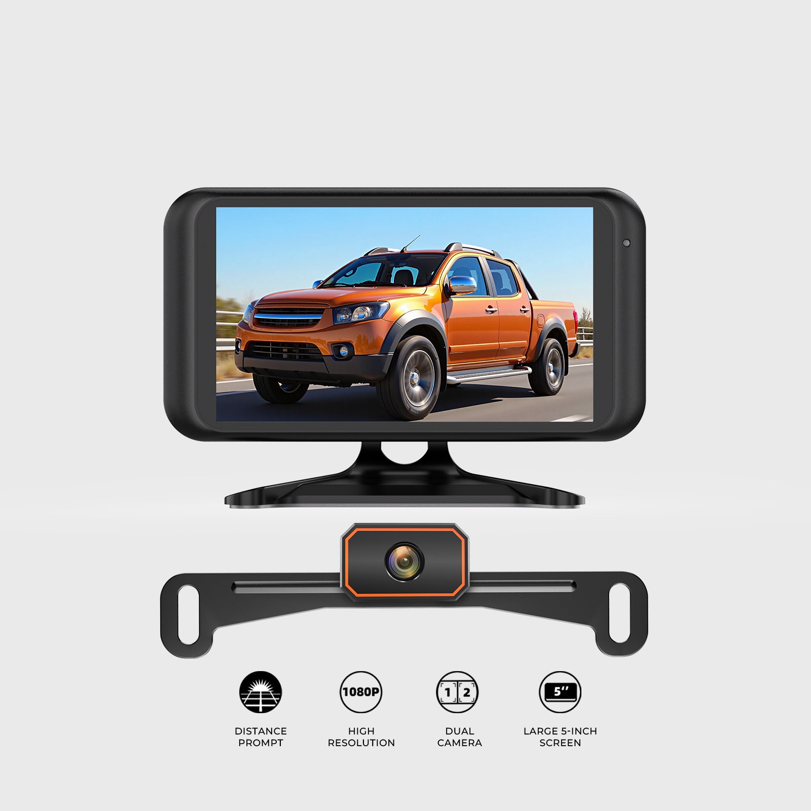 W5 1080P Wireless Backup Camera with Night Vision & Support Dual Channel
