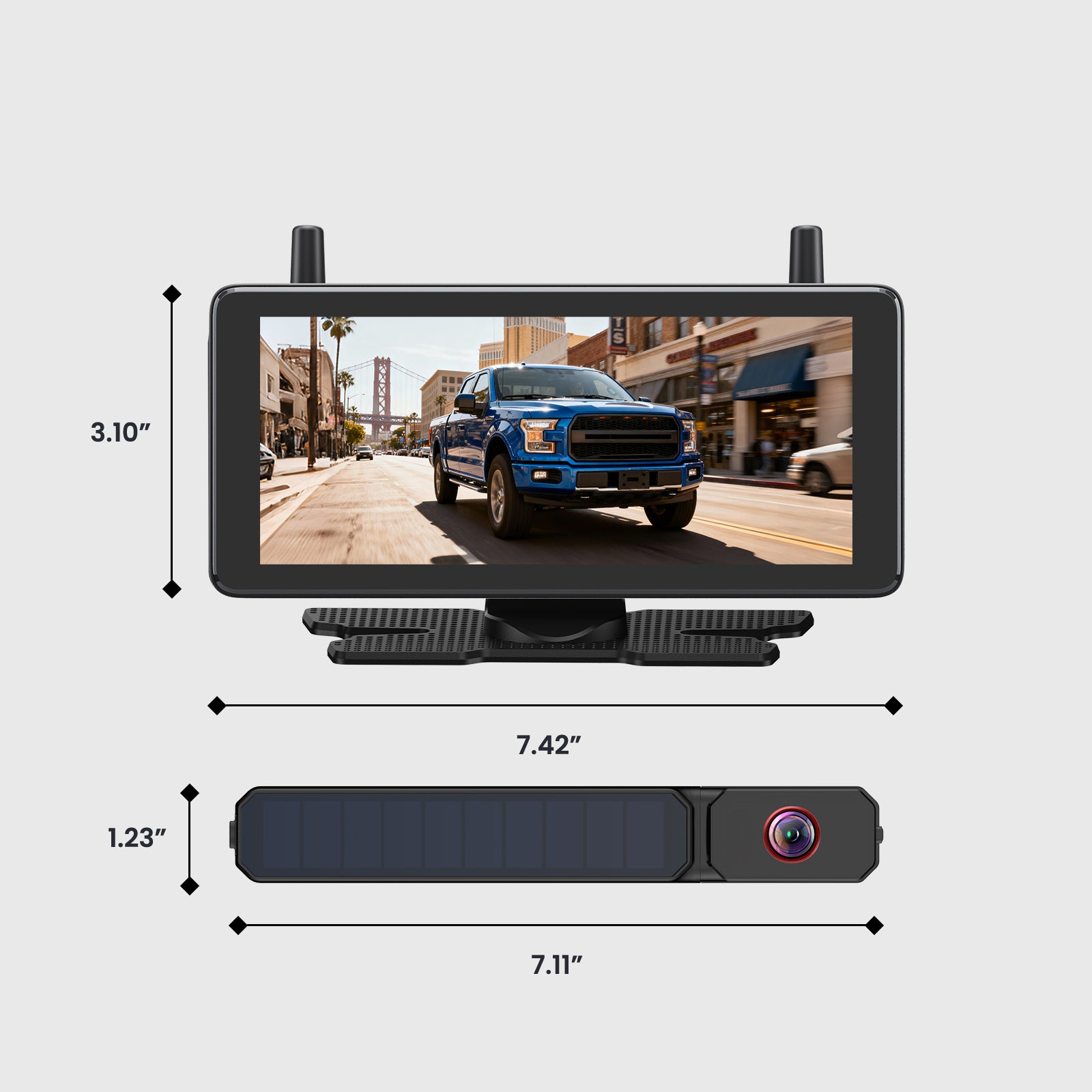Solar1 Pro Max 1080P Wireless Backup Camera With DVR & Night