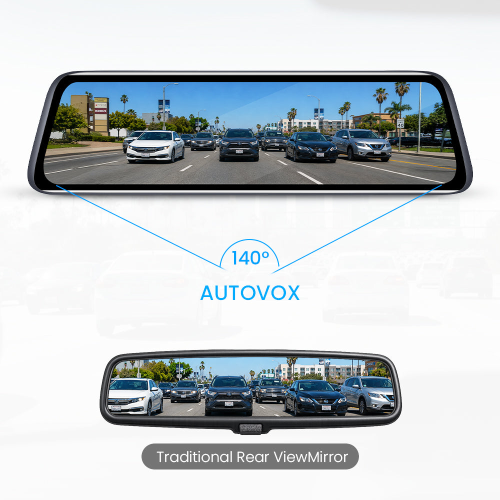 T9 1080P Full Touch Screen Backup Camera & Dashcam 2 in 1