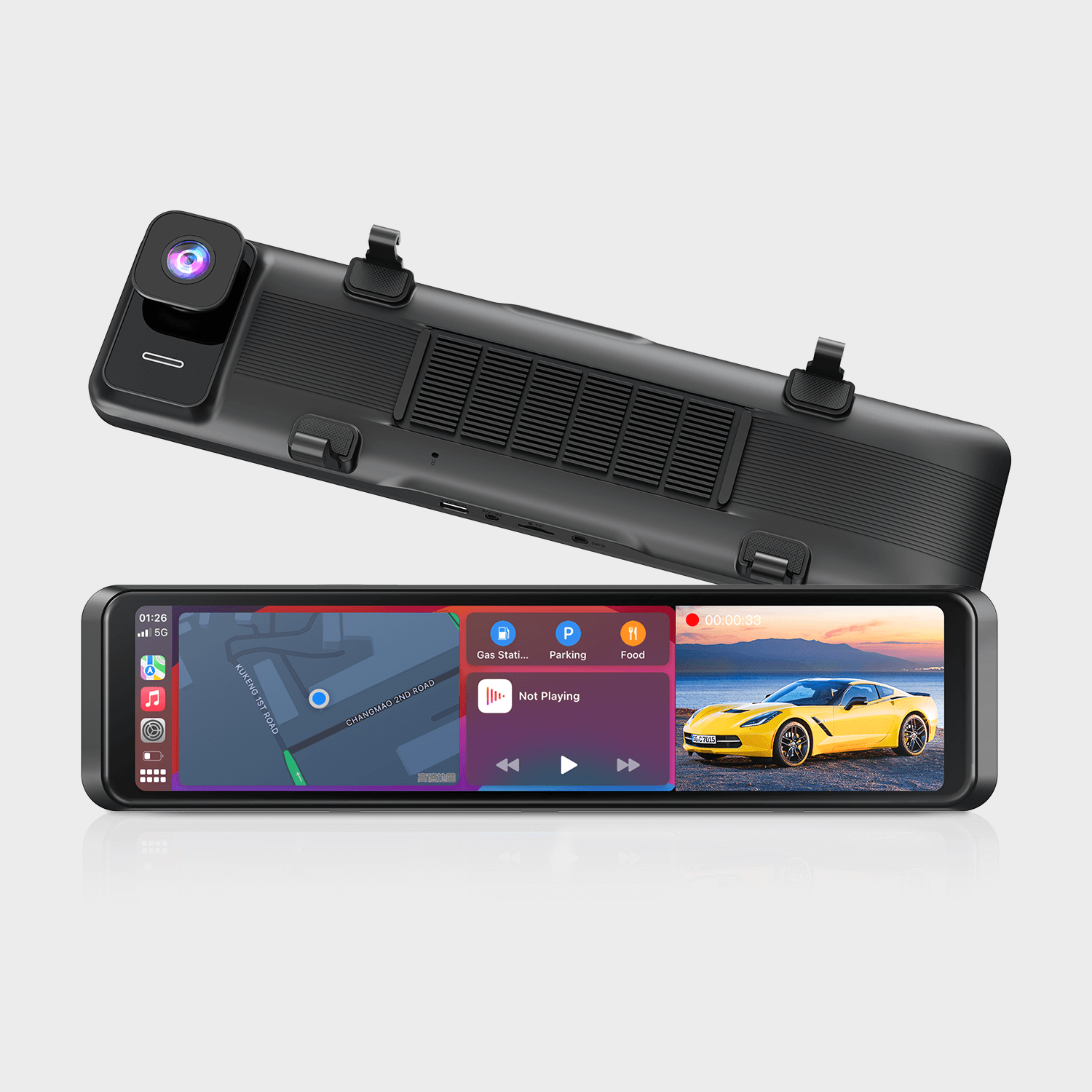 RC04 4K Rear View Mirror Camera with Carplay & Android Auto – AUTO-VOX