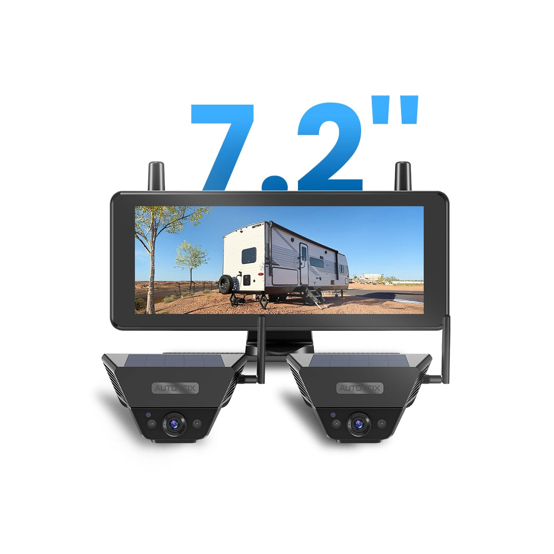 Solar 5B RV Magnetic Backup Camera with Loop Recording