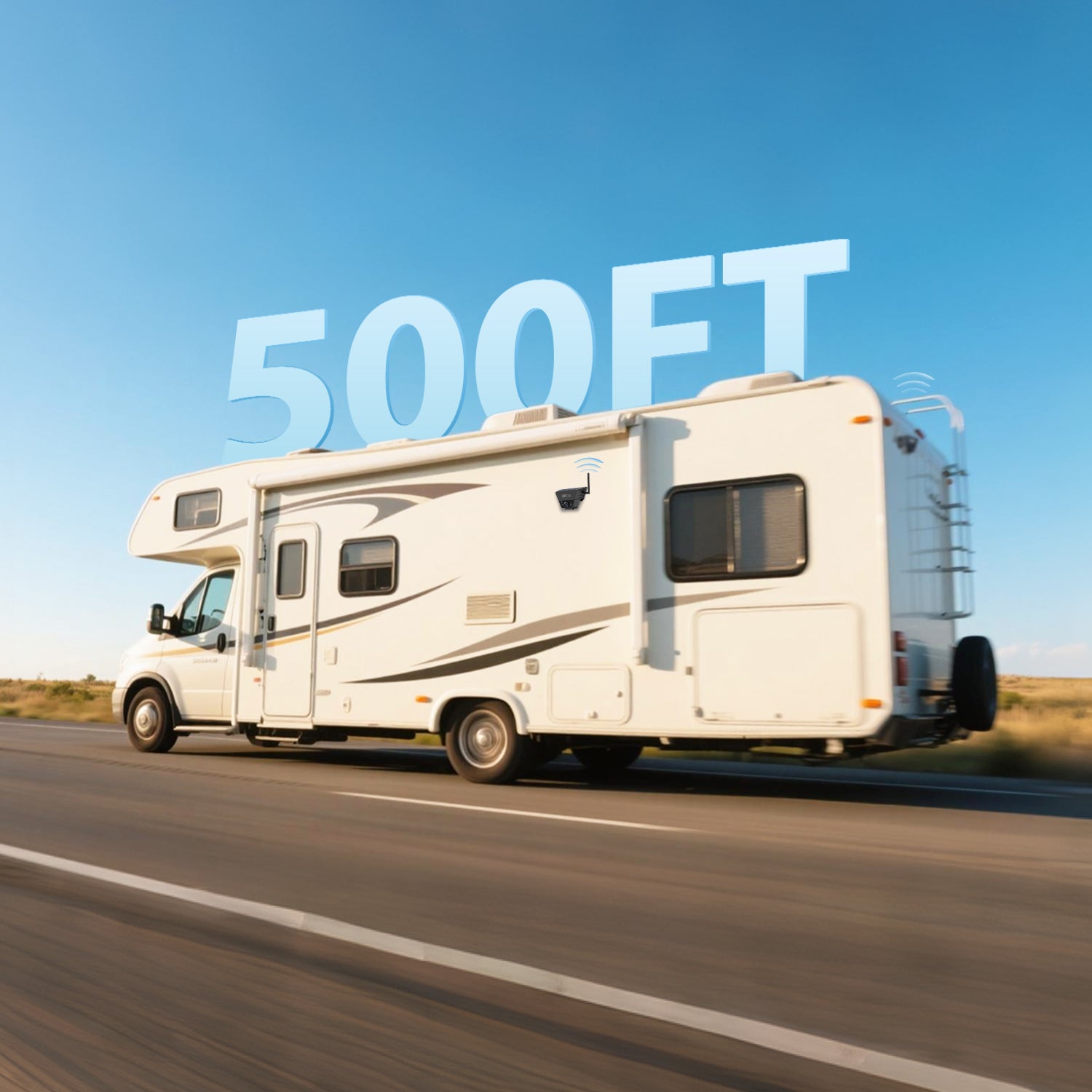 Solar 5B RV Magnetic Backup Camera with Loop Recording