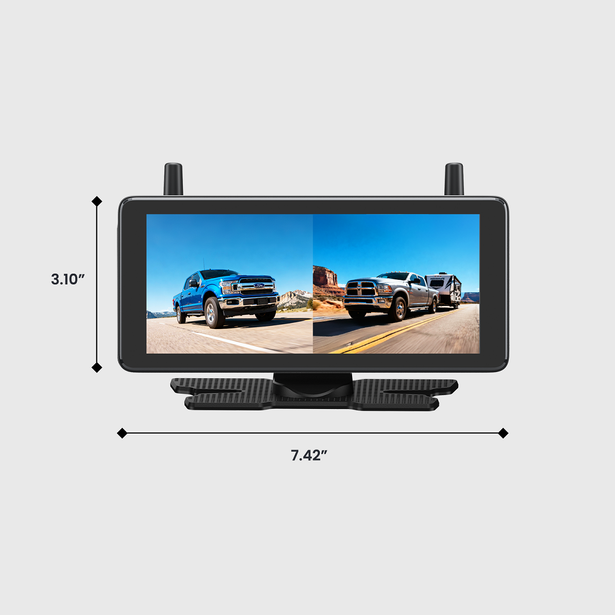 Solar5C Dual-Channel Rückfahrkamera-System mit Magnet & Kennzeichen