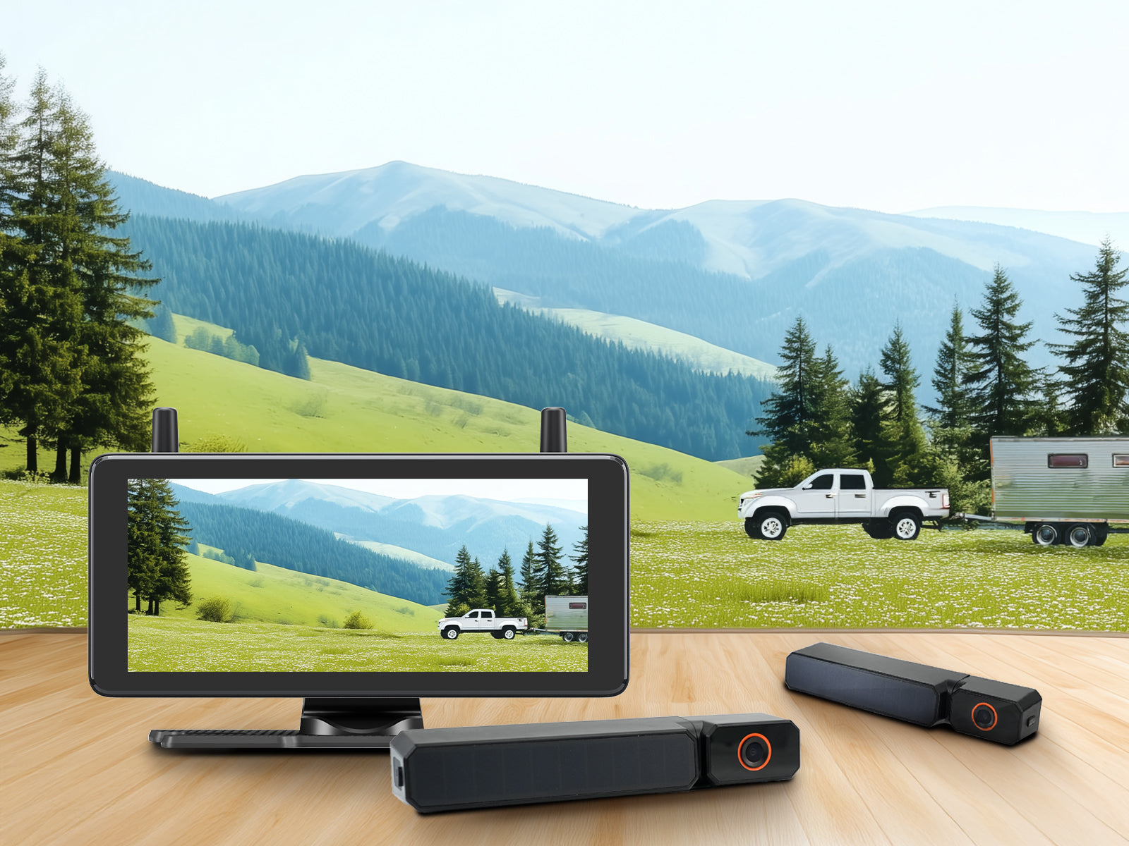 Solar3A Plus Max Wireless Backup Camera with 7.2" Screen & DVR