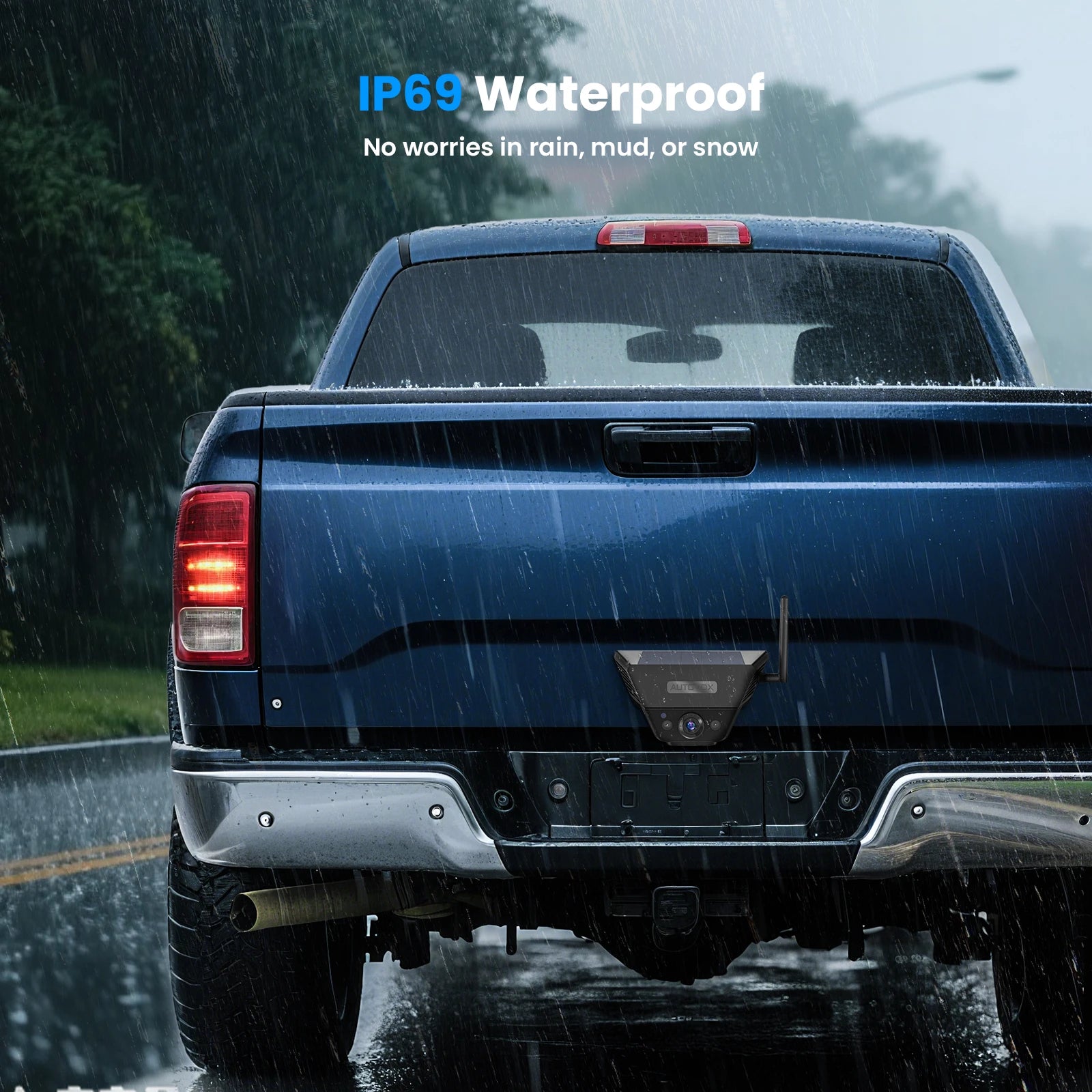 Solar 5B RV Magnetic Backup Camera with Loop Recording