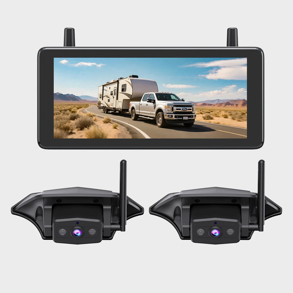 Solar3A Plus 1080P wiederaufladbare kabellose Rückfahrkamera mit Dual-Channel-Unterstützung