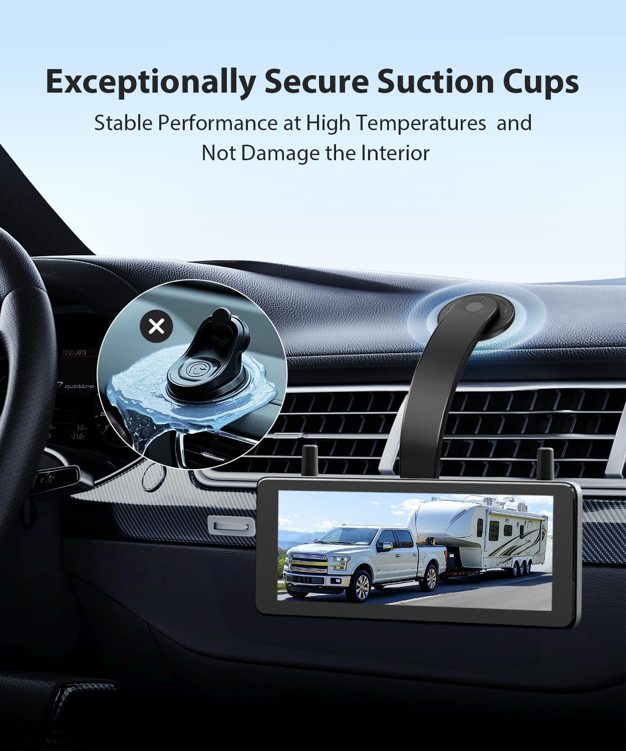 T3 Bendable Car Mount for Backup Camera Monitor