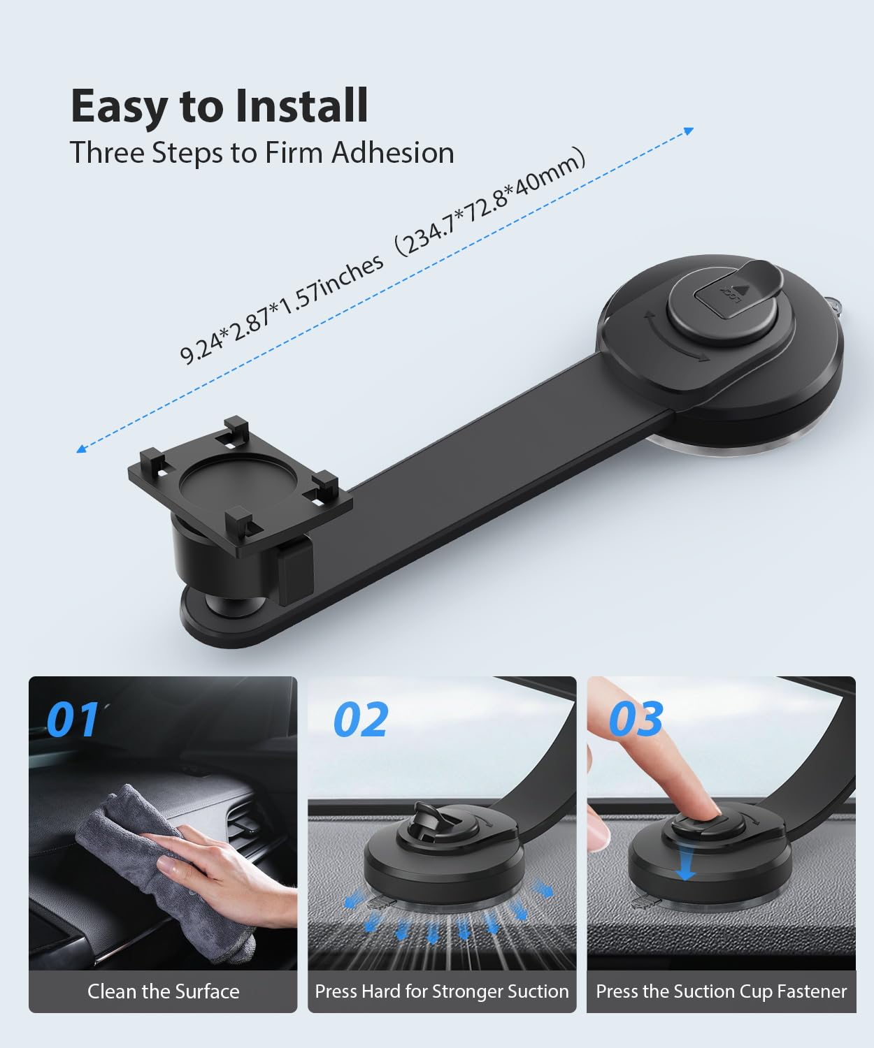 X8 Suction Cup Mount for Backup Camera Monitor