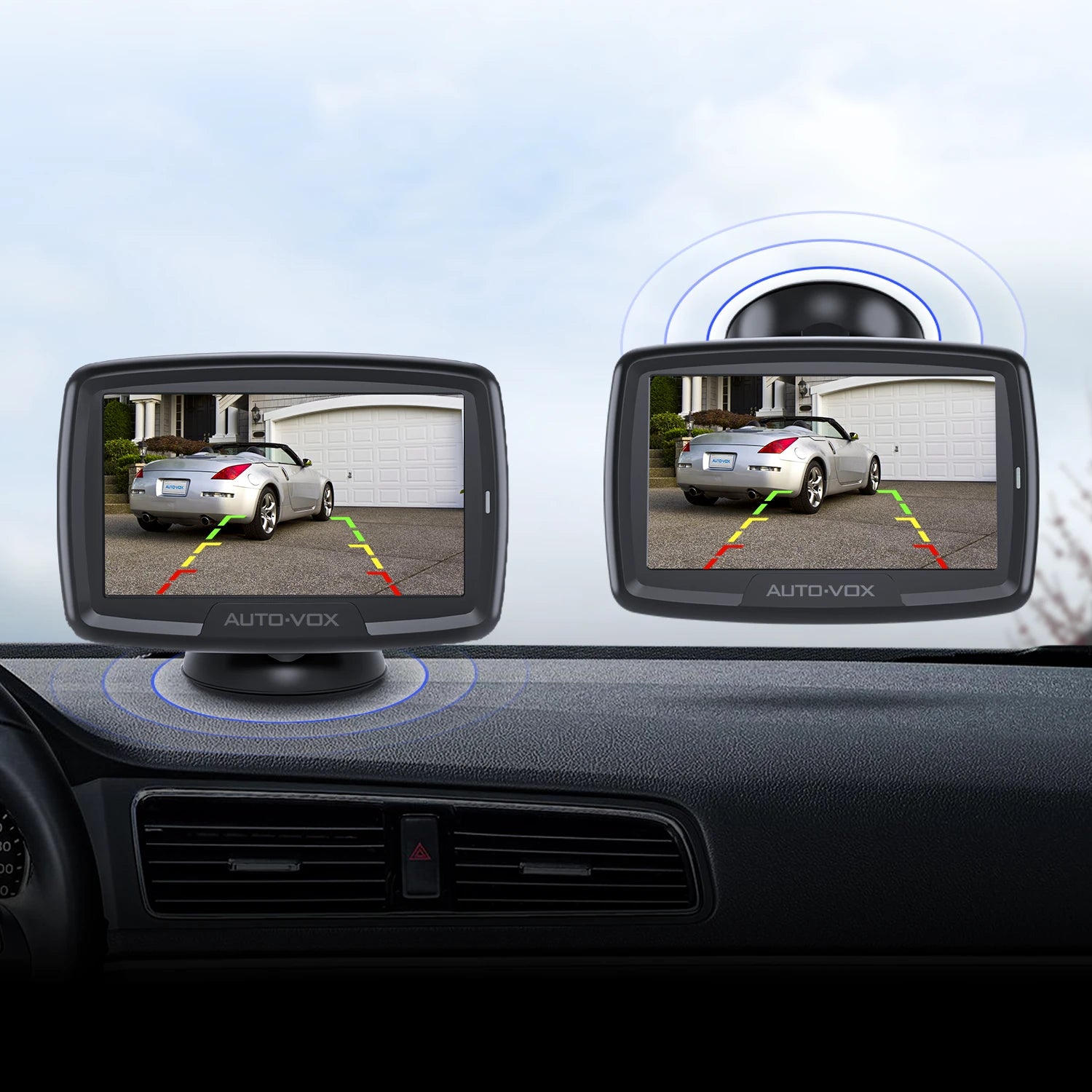 CS2 480P Wireless Backup Camera for Car & Truck with 4.3" Monitor