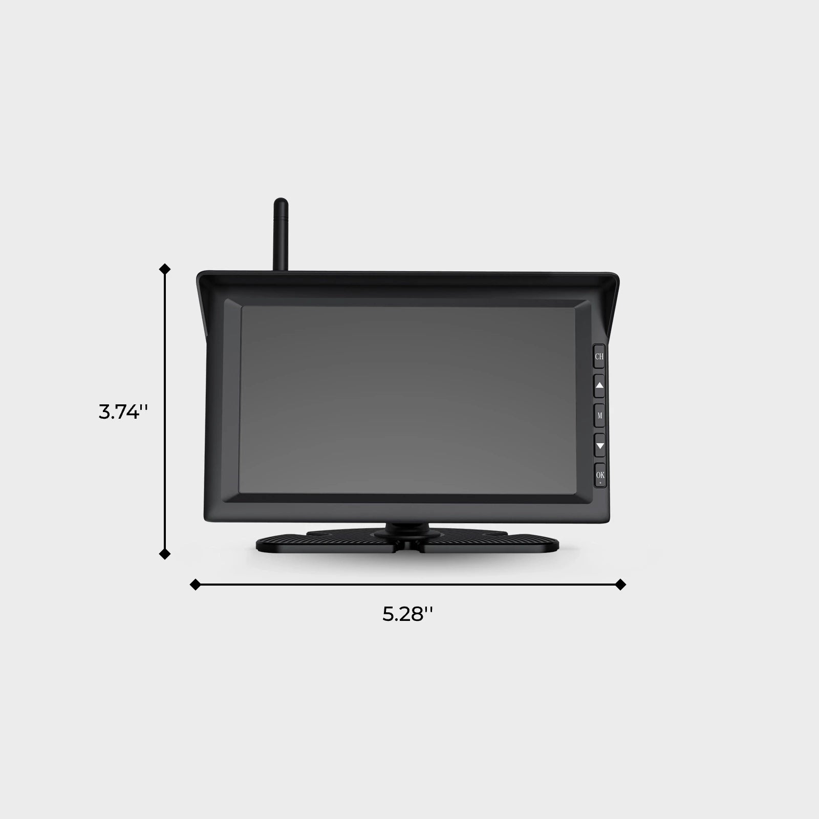 Solar3C Dual Backup Camera Kit with Monitor – 2 Wireless Cameras for RV/Trailer