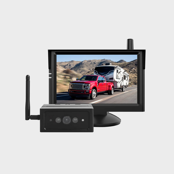 Solar4 B 1080P Magnetic Portable Backup Camera Wireless with 5" Monitor for RV and Camper Trailer
