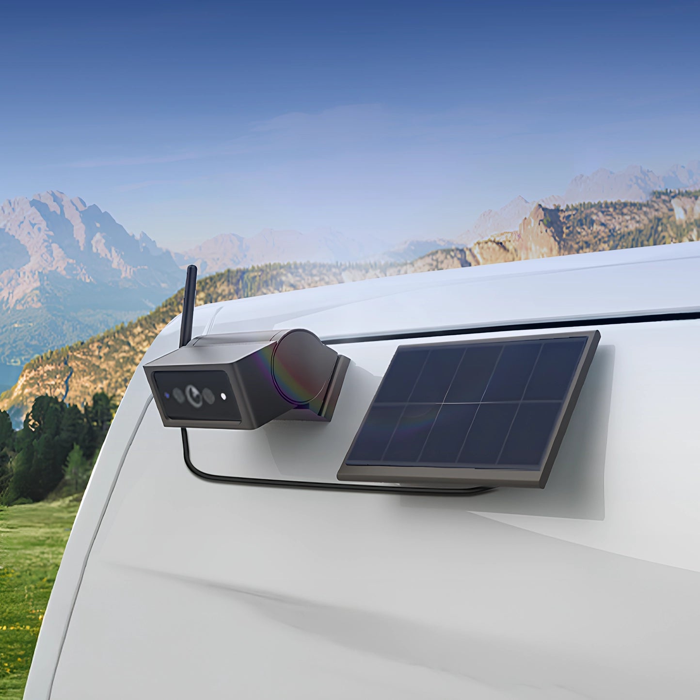 Solar4 B 1080P Magnetic Portable Backup Camera Wireless with 5" Monitor for RV and Camper Trailer