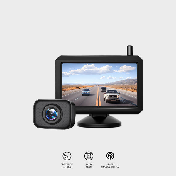 W7 480P Wireless Backup Camera Kit for Pickup Truck with 5" Monitor