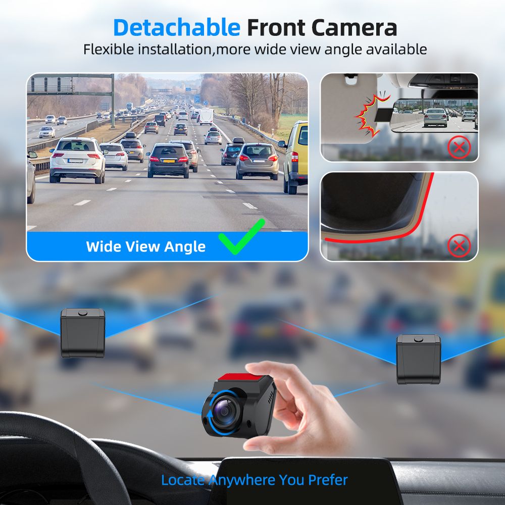 T9 Pro Mirror Dash Cam 1080P Front & Rear with GPS – AUTO-VOX